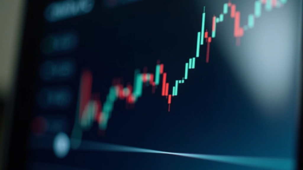 Gráfico de candlestick mostrando linha de suporte horizontal com três toques de preço confirmando o nível